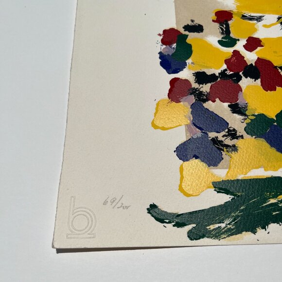 Original Hand Signed Limited Edition Menashe Kadishman Serigraph of Rainbow Over - Picture 5 of 11